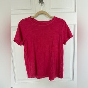 Anthropology, Pilcro Pink Cotton T-Shirt